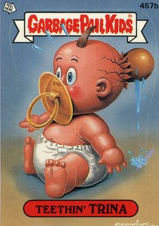 Teethin TRINA Funny Decal Name Sticker