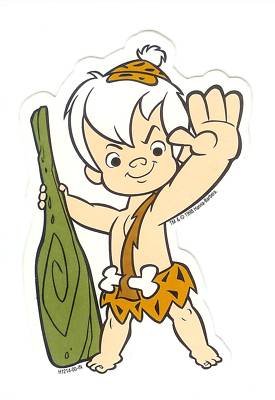 bam bam wave flinstones sticker decal