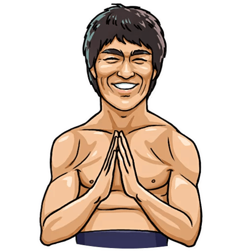 bruce dragon lee celebrity sticker_8
