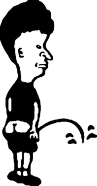 Butthead Decal Peeon