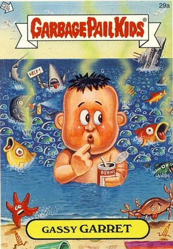 Gassy GARRET Funny Sticker Name Decal