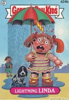 Lightning LINDA Funny Decal Name Sticker