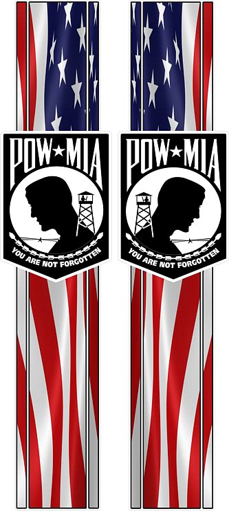 MILITARY USA FLAG pow COMBO KIT