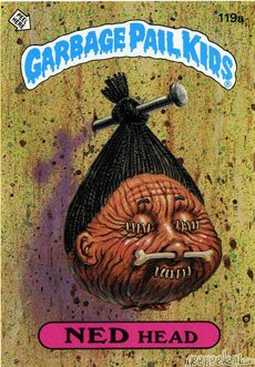 NED Head Funny Decal Name Sticker