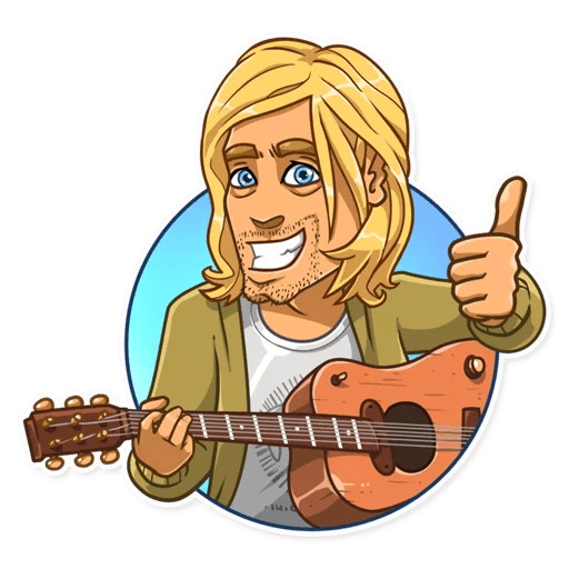 NIRVANA kurt cobain grunge is dead band sticker 19