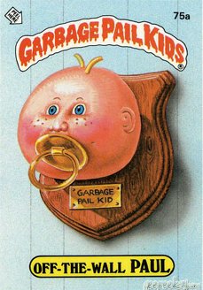 Off The Wall PAUL Funny Decal Name Sticker