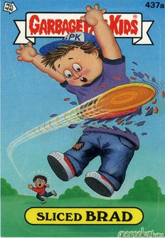 Sliced BRAD Funny Decal Name Sticker