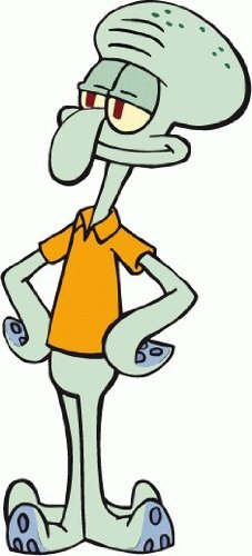 Spongebob Squarepants Color Squidward Cartoon Car Sticker