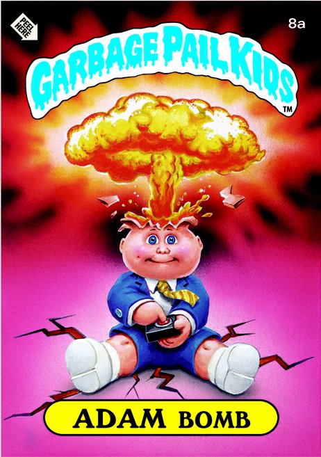 ADAM Bomb Funny Sticker Name Decal