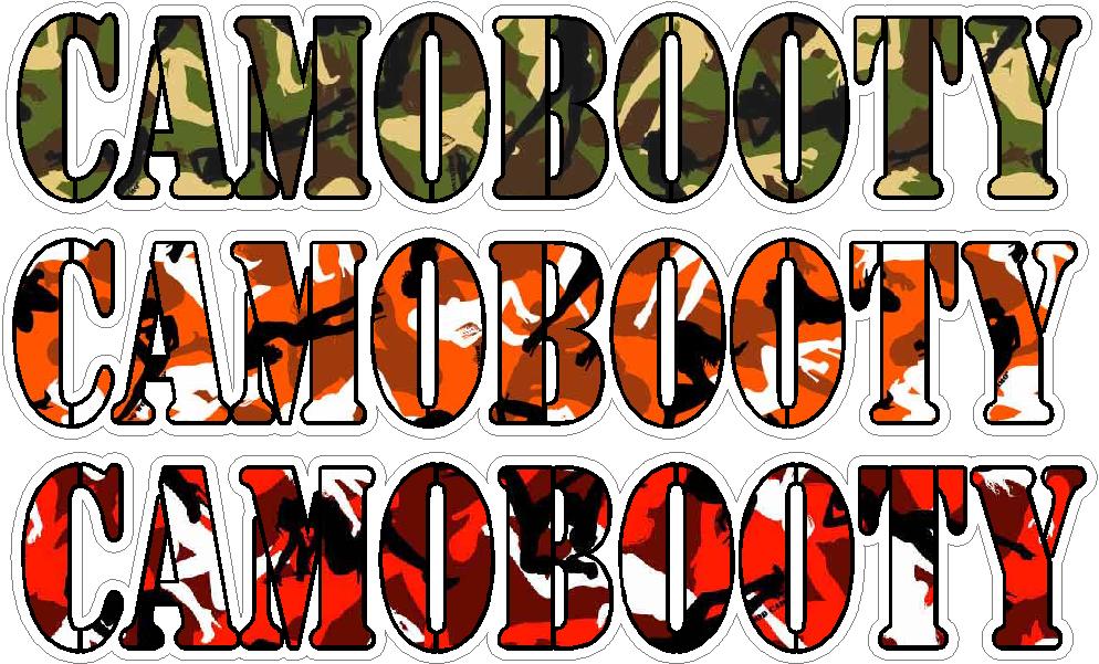 CAMOBOOTY HUNTING STICKER SET