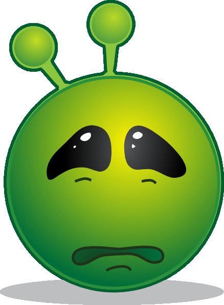 smile alien-head cartoon sticker 10
