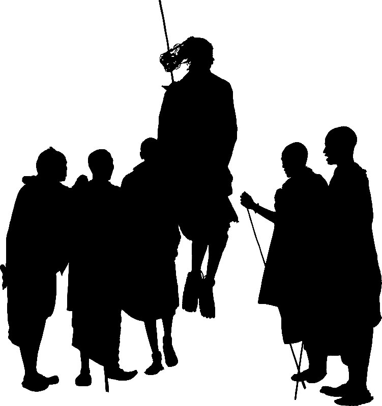 2 African Faces Africa Decal 05