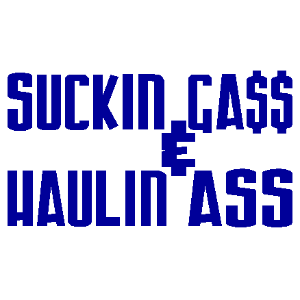 Suckin Gas car sticker