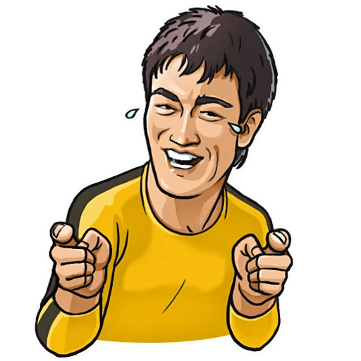 bruce dragon lee celebrity sticker_19