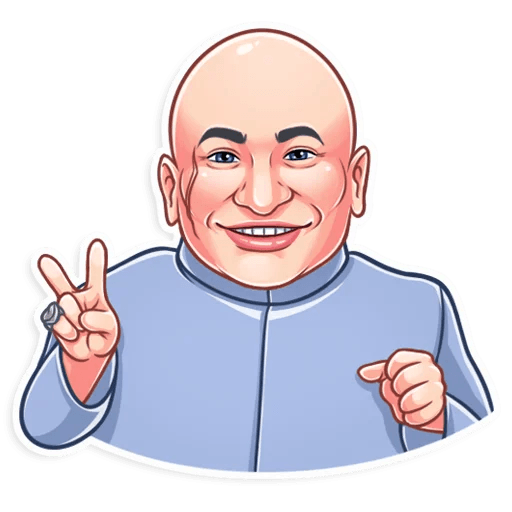 dr evil funny tv show sticker 19