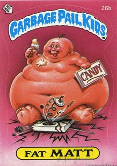 Fat MATT Funny Sticker Name Decal