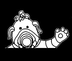 Fim Waving Decal Sticker