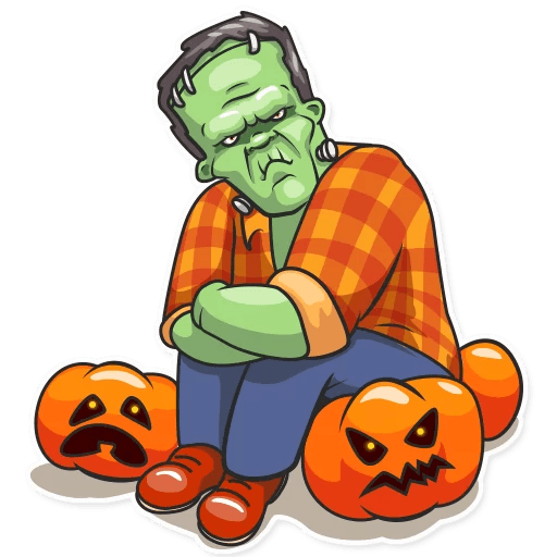 franky the monster_cartoon sticker 18