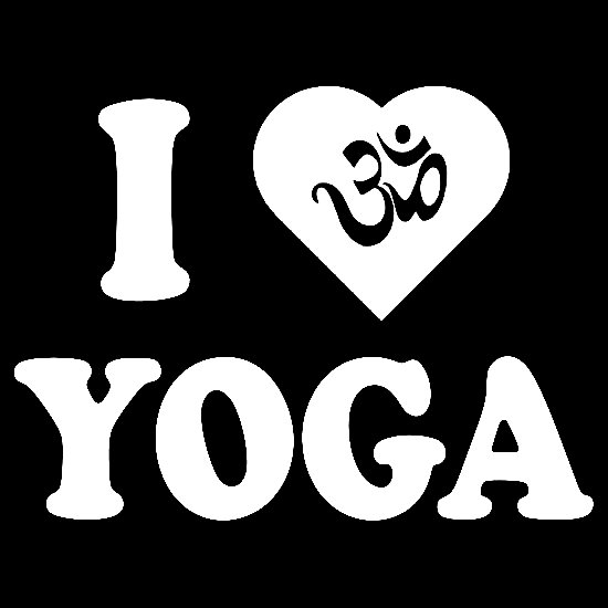 I love Yoga Sticker Diecut Decal