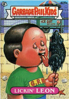 Lickin LEON Funny Decal Name Sticker