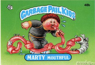 MARTY Mouthful Funny Decal Name Sticker