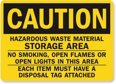 No Smoking Caution Sign