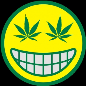 smile weed leaf eyes