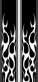 Tribal-Flame-Decal-Truck-Bed-Stripes Combo Kit