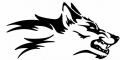 tribal wolf design vinyl car graphic sticker RIGHT
