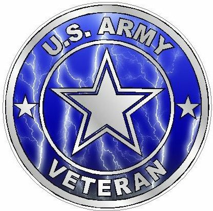 ARMY VETERAN lightning blue