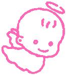 Baby Angel with Halo Diecut Decal
