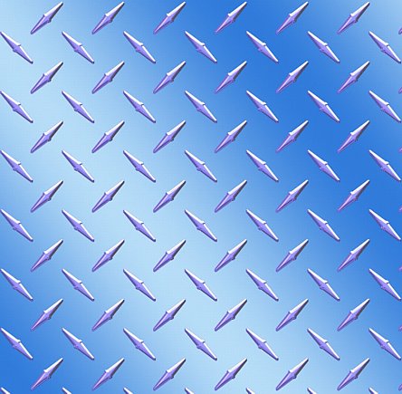 Diamond Plate Blue Light Vinyl Sheet