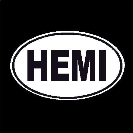 Hemi Oval Decal