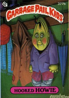 Hooked HOWIE Funny Sticker Name Decal