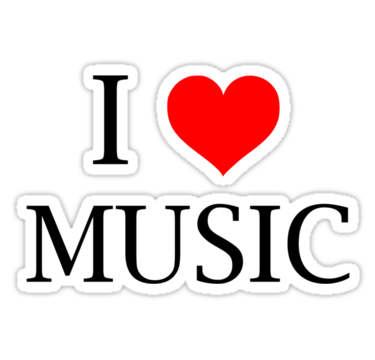 I love music color sticker 2