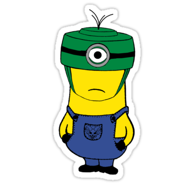 Minion Tri Klops Sticker