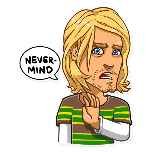 NIRVANA kurt cobain grunge is dead band sticker 06