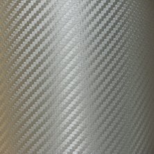 Carbon Fiber Adhesive Vinyl Sheet Decal SILVER