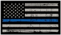 Thin Blue Line American Flag Decal