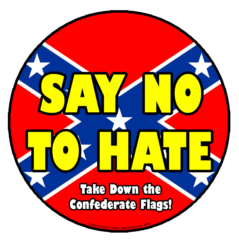 Anti-Confederate Flag Badge