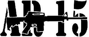 AR15 Diecut Gun Decal