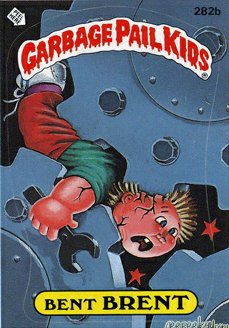 Bent BRENT Funny Sticker Name Decal