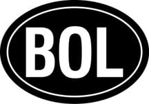 Bolivia Oval Decal