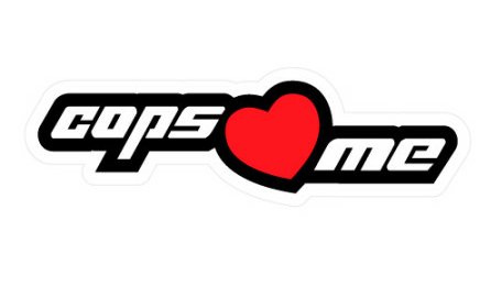 Cops Love Me funny color auto sticker