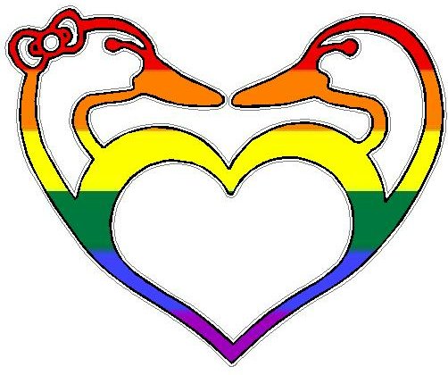 Duck Hunting LOVE Sticker 2 FILLS Flag Pride