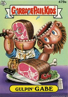 Gulpin GABE Funny Sticker Name Decal