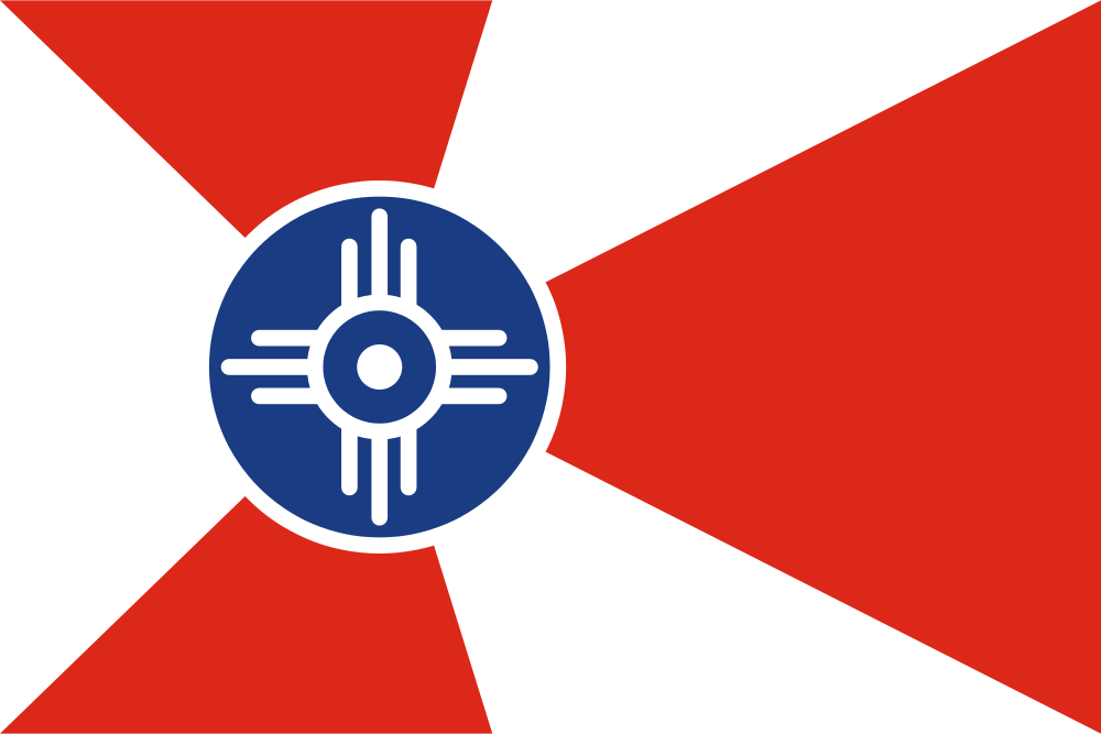 Kansas Wichita City Flag Sticker