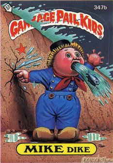 MIKE Dike Funny Decal Name Sticker