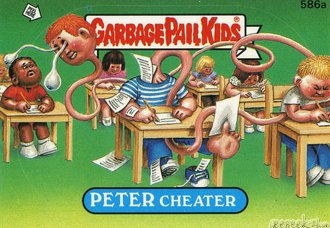 PETER Cheater Funny Decal Name Sticker