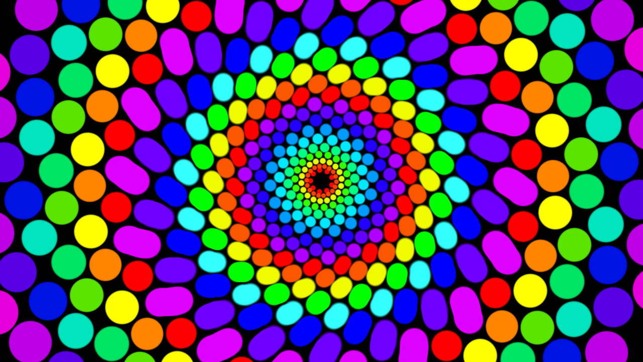 psychedelic patterns wall decal or window sticker 19